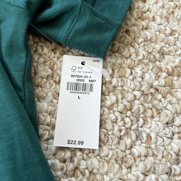 Old Navy Active Deep Teal Men's Short Sleeve Tee - Size Large - Picture 3 of 7